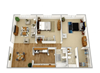 Two Bedroom One and Half Bath Lower